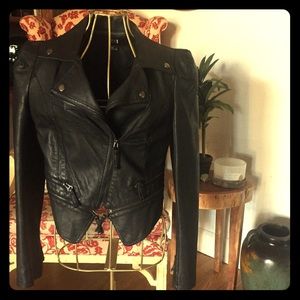 Pleather fashionable jacket